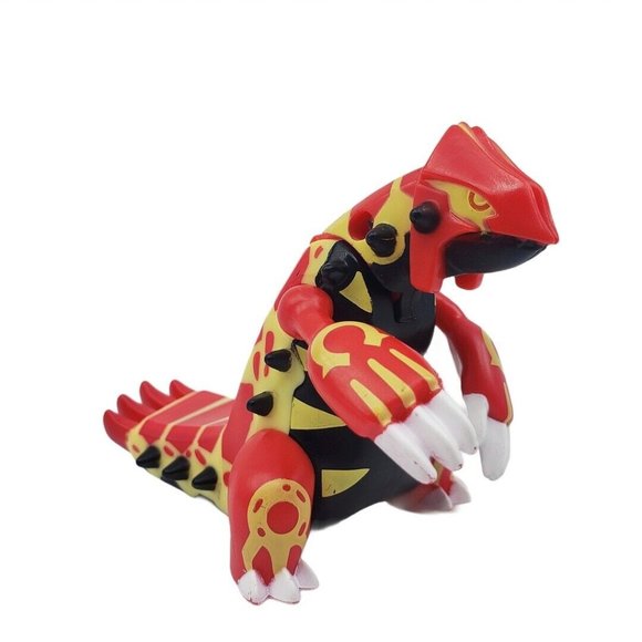 Nintendo Pokemon Primal Groudon Red Black Plastic Monster Toy Figurine 3x5 in - Picture 1 of 9